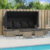 vidaXL Garden Sofa Set Grey, Dark Grey