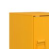 vidaXL Bedside Cabinet Set of 2 Mustard Yellow Cold-Rolled Steel Medium