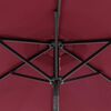 vidaXL Garden Parasol Bordeaux Red Steel, Polyester Large Tiltable