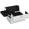 vidaXL Make-up Case 8.7x11.8x8.3" Silver Aluminium