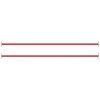 vidaXL Turning Bar Set of 2 Red Powder-coated steel Standard Durable