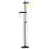 vidaXL Floor Lamp Black and white Iron Standard Adjustable Armrests