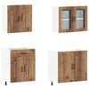vidaXL Kitchen Cabinet Set Old Wood Engineered Wood 4 Piece Set
