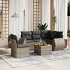 vidaXL Garden Sofa Set Grey, Dark Grey