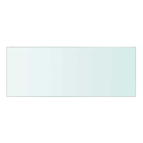 vidaXL Glass Panel Clear Tempered glass 15.7 x 5.9 in Glass Shelf Panel