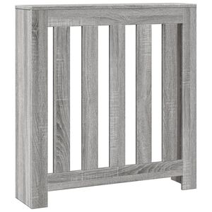 vidaXL Radiator Cover Grey Sonoma 30.7x7.9x32.3" Engineered Wood