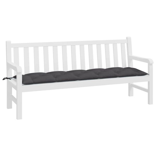 vidaXL Garden Bench Cushion Anthracite Oxford fabric (100% polyester)