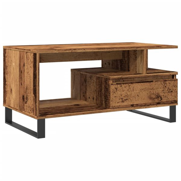vidaXL Coffee Table Old wood Engineered wood Medium Coffee Table