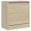vidaXL Shoe Cabinet Sonoma Oak Engineered Wood Compact Shoe Cabinet