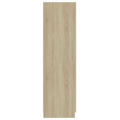 vidaXL Apothecary Cabinet Sonoma Oak 11.8"x16.7"x59.1" Engineered Wood