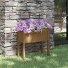 vidaXL Garden Planter Honey brown Solid pinewood Medium Durable