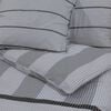 vidaXL Duvet Cover Set Set of 2 Grey 100% Cotton Double Light Weight
