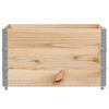 vidaXL Pallet Collars 3 pcs 39.4x39.4" Solid Wood Pine