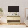 vidaXL TV Cabinet Sonoma Oak Engineered Wood 27.6 x 16.1 x 17.3 in