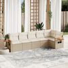 vidaXL Garden Sofa Set Beige and cream