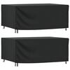 vidaXL Garden Furniture Cover Black 420D Oxford fabric with PU coating