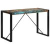 vidaXL Dining Table Multicolour Solid reclaimed wood, powder-coated steel