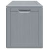 vidaXL Storage Box Grey Polypropylene Large Storage Garden Storage Box