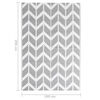 vidaXL Outdoor Rug Grey Polypropylene 74.8 x 114.2 in Pattern