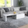 vidaXL Coffee Table White Engineered wood Large Simple Coffee Table