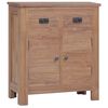 vidaXL Sideboard Natural Teak Solid Teak Wood 25.6 x 11.8 x 29.5 in