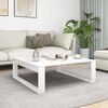 vidaXL Coffee Table White Engineered wood 39.4 in x 39.4 in Simple