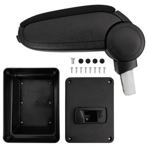 vidaXL Car Armrest Black 6.7"x15.7"x(12.2"-19.3") ABS