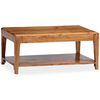 vidaXL Coffee Table Solid Wood 34.6"x19.7"x15"
