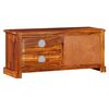 vidaXL TV Stand Natural wood Solid Acacia wood Medium TV Stand