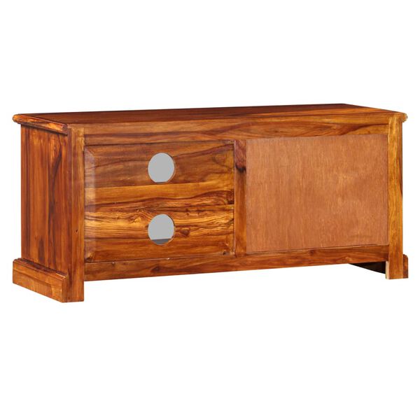 vidaXL TV Stand Natural wood Solid Acacia wood Medium TV Stand