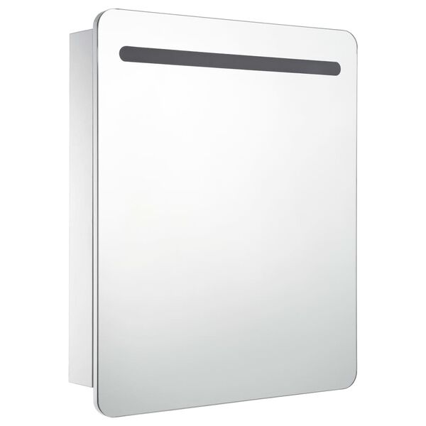 vidaXL Bathroom Cabinet White and silver