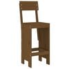 vidaXL Garden Bar Set Honey brown Solid pine wood Medium Footrest