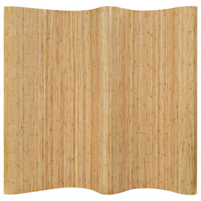 vidaXL Room Divider Bamboo 98.4"x65" Natural