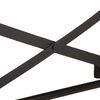 vidaXL Console Table Brown and black Rough mango wood, iron Medium