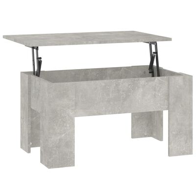 vidaXL Coffee Table Concrete Gray 31.1"x19.3"x16.1" Engineered Wood