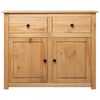 vidaXL Sideboard Natural wood Solid pine wood Large Sideboard