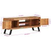 vidaXL TV Cabinet Mixed Color Finish Solid Reclaimed Wood Medium Storage