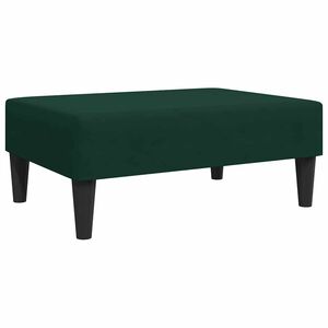 vidaXL Footstool Dark green Velvet Compact Simple Footstool