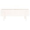 vidaXL Garden Raised Bed White 39.8"x11.8"x15" Solid Wood Pine