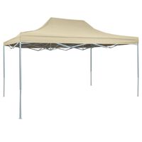 vidaXL Professional Folding Party Tent 9.8'x13.1' Steel Cream