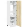 vidaXL Refrigerator Cabinet Sonoma oak Engineered wood Tall