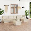 vidaXL Garden Lounge Set Natural Wood Impregnated Spruce Wood Medium