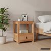 vidaXL Beside Cabinet Natural Teak Solid Teak Wood 15.7x11.8x19.7 in