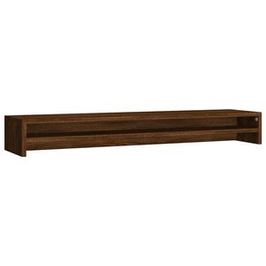 vidaXL Monitor Stand Brown Oak 39.4"x9.4"x5.1" Engineered Wood