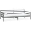 vidaXL Day Bed Grey Solid pine wood Twin