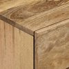 vidaXL Bedside Cabinet Set of 2 Natural Mango Wood