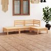 vidaXL Garden Lounge Set Natural Pine Solid Pinewood Modular