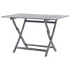 vidaXL Dining Table Grey with a natural finish