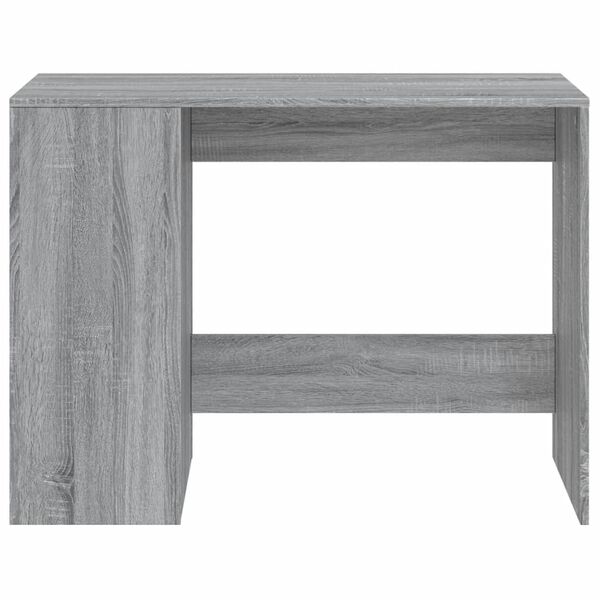vidaXL Desk Grey Sonoma Engineered Wood Medium Computer Desk