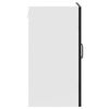 vidaXL Kitchen Wall Cabinet Black Engineered wood, Glass Medium